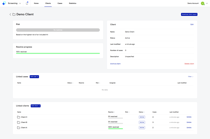 How_to_link_cases_or_clients_to_a_client